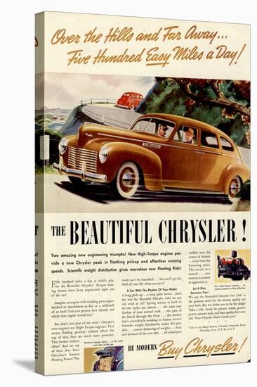 Chrysler - Over the Hills-null-Stretched Canvas