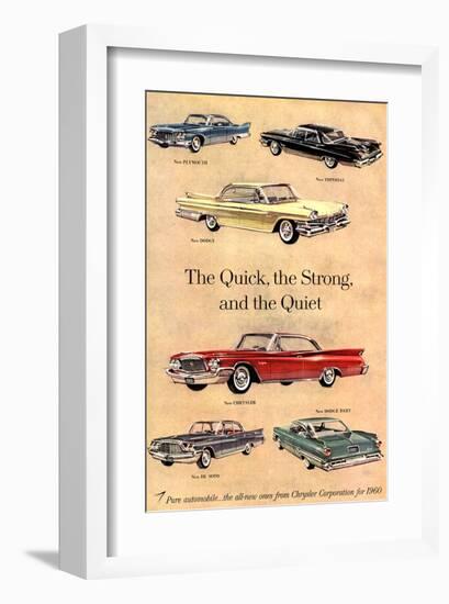 Chrysler - Quick Strong Quiet-null-Framed Art Print