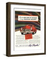 Chrysler Rainbow Ad-null-Framed Art Print