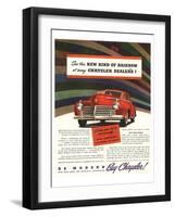 Chrysler Rainbow Ad-null-Framed Art Print