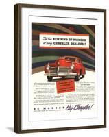 Chrysler Rainbow Ad-null-Framed Art Print