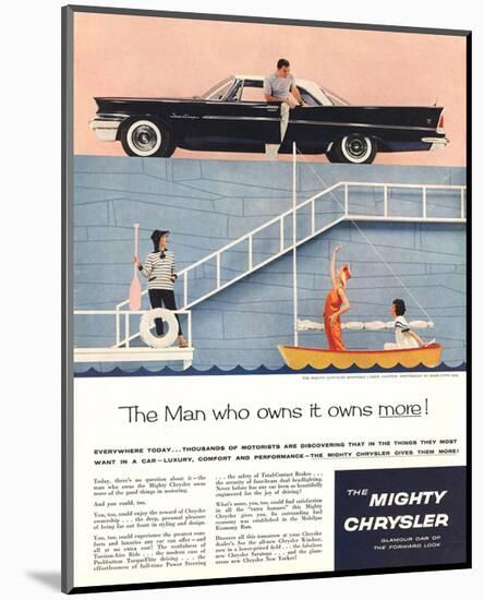 Chrysler Saratoga -The Man Who-null-Mounted Art Print