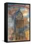 Chrysler Sketch-Edith Lentz-Framed Stretched Canvas