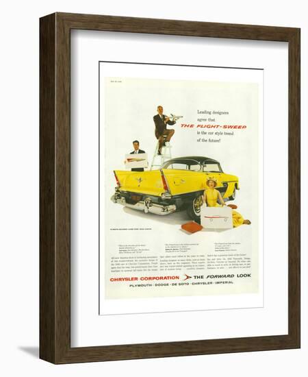 Chrysler - the Flight-Sweep-null-Framed Art Print