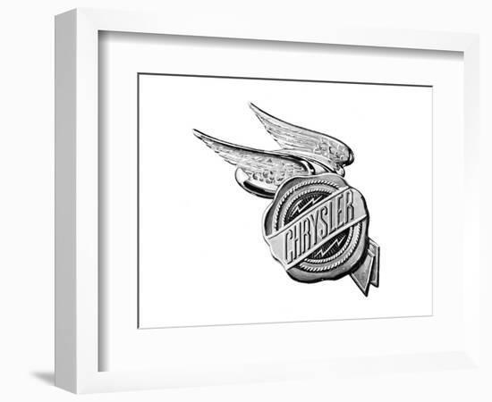 Chrysler Wings Logo 1928-null-Framed Art Print