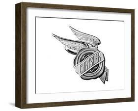 Chrysler Wings Logo 1928-null-Framed Art Print