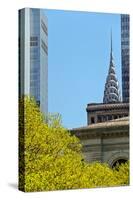 Chrystler Building from Bryant Park-null-Stretched Canvas