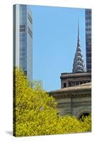 Chrystler Building from Bryant Park-null-Stretched Canvas