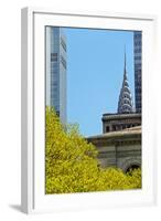 Chrystler Building from Bryant Park-null-Framed Photo