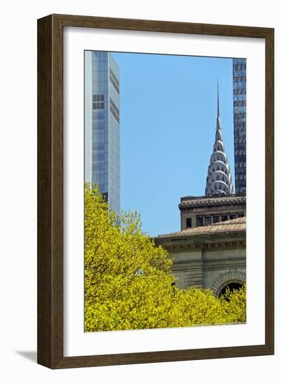 Chrystler Building from Bryant Park-null-Framed Photo