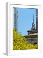 Chrystler Building from Bryant Park-null-Framed Photo