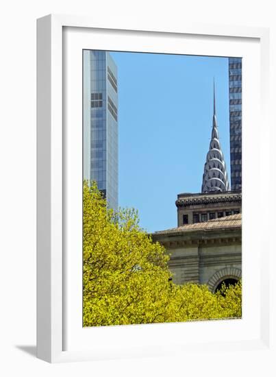 Chrystler Building from Bryant Park-null-Framed Photo