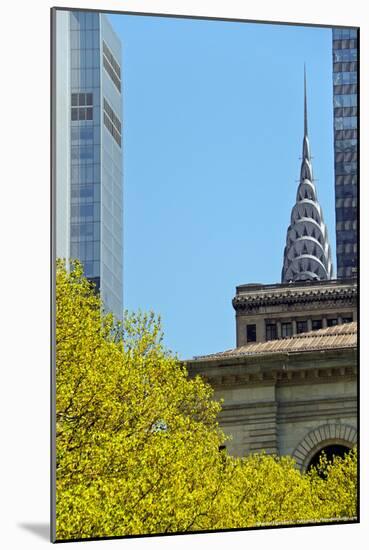 Chrystler Building from Bryant Park-null-Mounted Photo