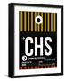 CHS Charleston Luggage Tag I-NaxArt-Framed Art Print