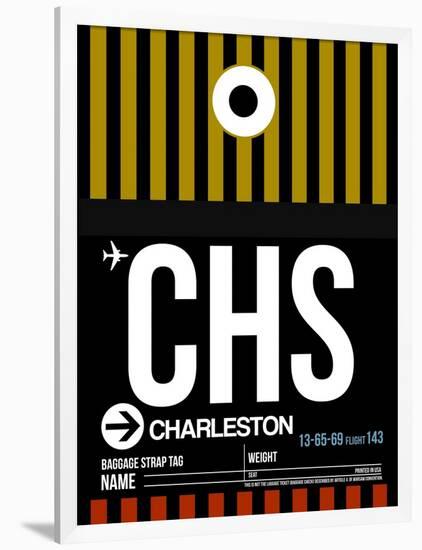 CHS Charleston Luggage Tag I-NaxArt-Framed Art Print