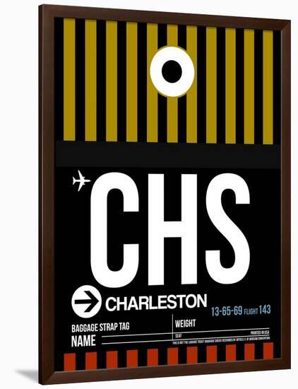 CHS Charleston Luggage Tag I-NaxArt-Framed Art Print