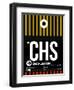 CHS Charleston Luggage Tag I-NaxArt-Framed Art Print