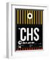 CHS Charleston Luggage Tag I-NaxArt-Framed Art Print