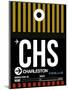 CHS Charleston Luggage Tag I-NaxArt-Mounted Art Print