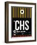 CHS Charleston Luggage Tag I-NaxArt-Framed Premium Giclee Print