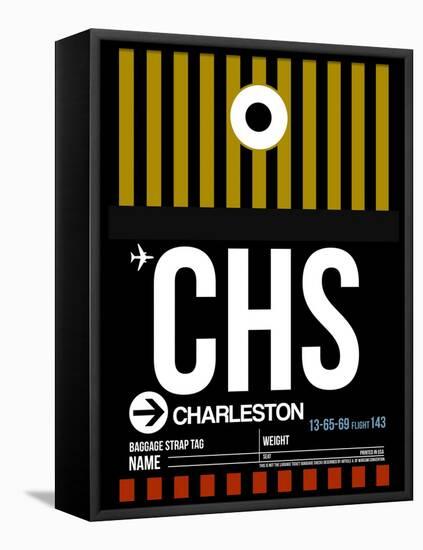 CHS Charleston Luggage Tag I-NaxArt-Framed Stretched Canvas