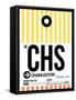 CHS Charleston Luggage Tag II-NaxArt-Framed Stretched Canvas