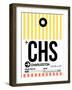 CHS Charleston Luggage Tag II-NaxArt-Framed Art Print