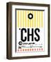 CHS Charleston Luggage Tag II-NaxArt-Framed Art Print