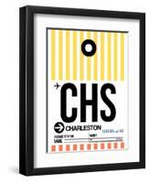 CHS Charleston Luggage Tag II-NaxArt-Framed Art Print