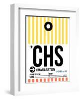 CHS Charleston Luggage Tag II-NaxArt-Framed Art Print