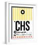 CHS Charleston Luggage Tag II-NaxArt-Framed Art Print