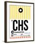 CHS Charleston Luggage Tag II-NaxArt-Framed Art Print