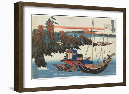 Chu Nagon Yakamochi, C. 1839-Katsushika Hokusai-Framed Giclee Print