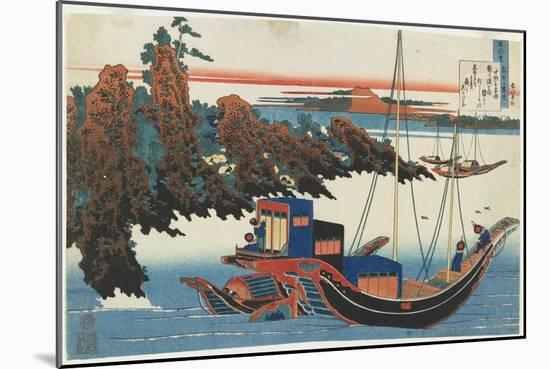 Chu Nagon Yakamochi, C. 1839-Katsushika Hokusai-Mounted Giclee Print