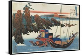 Chu Nagon Yakamochi, C. 1839-Katsushika Hokusai-Framed Stretched Canvas