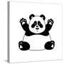 Chubby Panda-Marcus Prime-Stretched Canvas