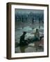 Chuck Morgan Sitting in the Mud and Water with a Friend, During Woodstock Music and Art Fair-John Dominis-Framed Photographic Print