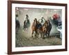 Chuck Wagon Race, Calgary Stampede, Alberta, Canada-Paolo Koch-Framed Photographic Print