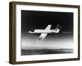 Chuck Yeager Broke the Sound Barrier in a Bell X-1 Rocket Plane on October 14, 1947-null-Framed Photo