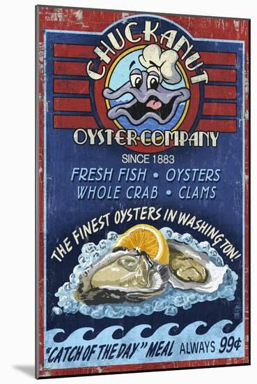 Chuckanut , Washington - Oyster Company-Lantern Press-Mounted Art Print