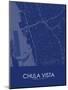 Chula Vista, United States of America Blue Map-null-Mounted Poster