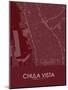 Chula Vista, United States of America Red Map-null-Mounted Poster