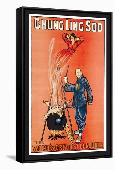 Chung Ling Soo, The World's Greatest Conjurer-null-Framed Stretched Canvas