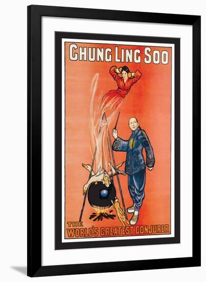 Chung Ling Soo, The World's Greatest Conjurer-null-Framed Art Print