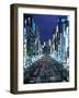 Chuo-Dori Avenue, Ginza, Tokyo, Japan-Walter Bibikow-Framed Photographic Print