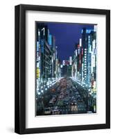 Chuo-Dori Avenue, Ginza, Tokyo, Japan-Walter Bibikow-Framed Photographic Print