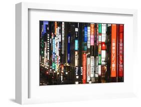 Chuo-Dori, Elevated View at Dusk Along Tokyo's Most Exclusive Shopping Street-Gavin Hellier-Framed Photographic Print