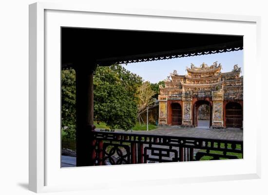 Chuong Duc Gate, Forbidden City in Heart of Imperial City-Nathalie Cuvelier-Framed Photographic Print