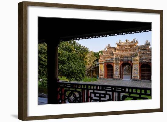 Chuong Duc Gate, Forbidden City in Heart of Imperial City-Nathalie Cuvelier-Framed Photographic Print