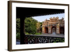 Chuong Duc Gate, Forbidden City in Heart of Imperial City-Nathalie Cuvelier-Framed Photographic Print